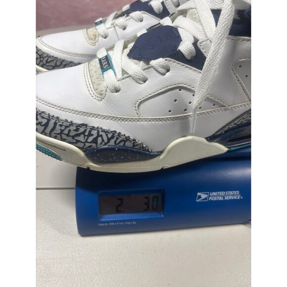 Nike Air Jordan Son of Mars 'Hornets' Men's 8.5 White Midnight Navy 580603-105 - Picture 9 of 9